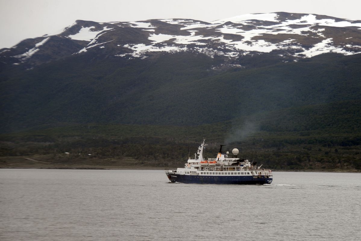 03C Quark Expeditions Cruise Ship Sailing The Beagle Channel Toward The Drake Passage To Antarctica